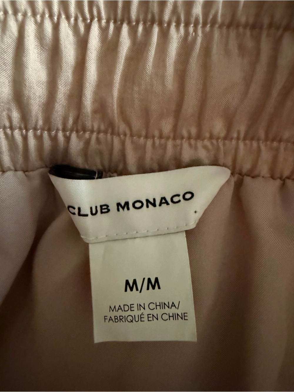 Club Monaco Blush High Low Midi Skirt Lyocell Drawstring Size M - Picture 3 of 6